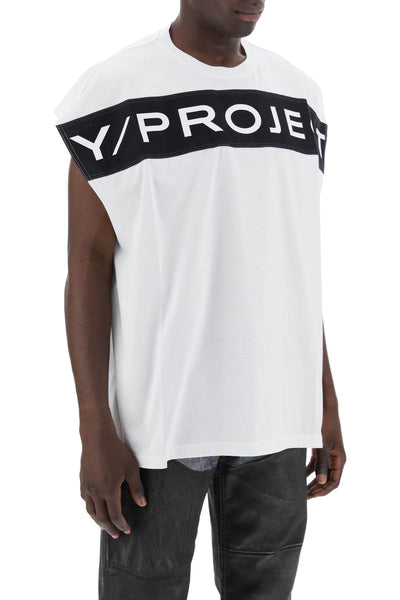 sleeveless t-shirt with 204TS010 J127 OPTIC WHITE