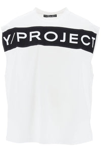 sleeveless t-shirt with 204TS010 J127 OPTIC WHITE