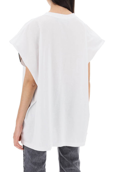 sleeveless t-shirt with 204TS010 J127 OPTIC WHITE