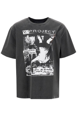 t-shirt with printed pinch 204TS020 J83 VINTAGE BLACK