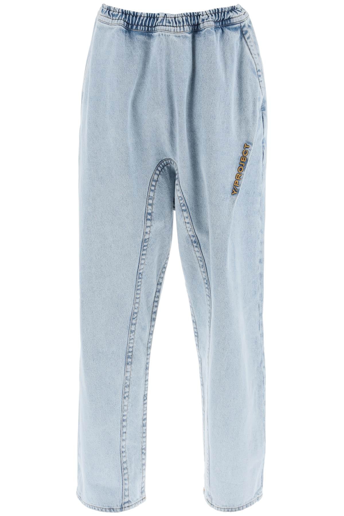 double-stitched soufflé jeans 207PA012 D22 ICE BLUE