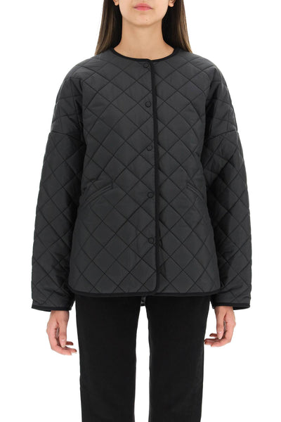 quilted boxy jacket 211 177 732 BLACK