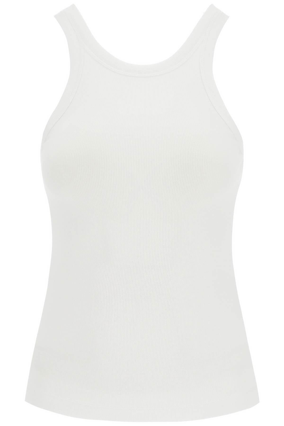 curved rib tank top 211 437 772 WHITE