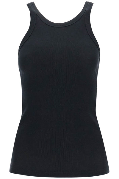 curved rib tank top 211 437 772 BLACK