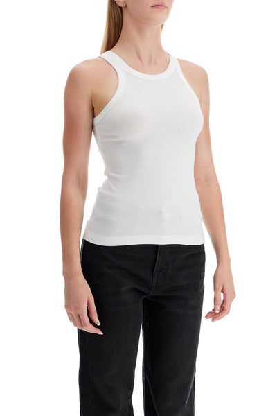 curved rib tank top 211 437 772 WHITE