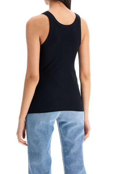 curved rib tank top 211 437 772 BLACK