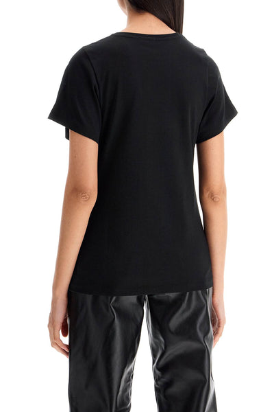 curved seam t-shirt 211 439 770 BLACK