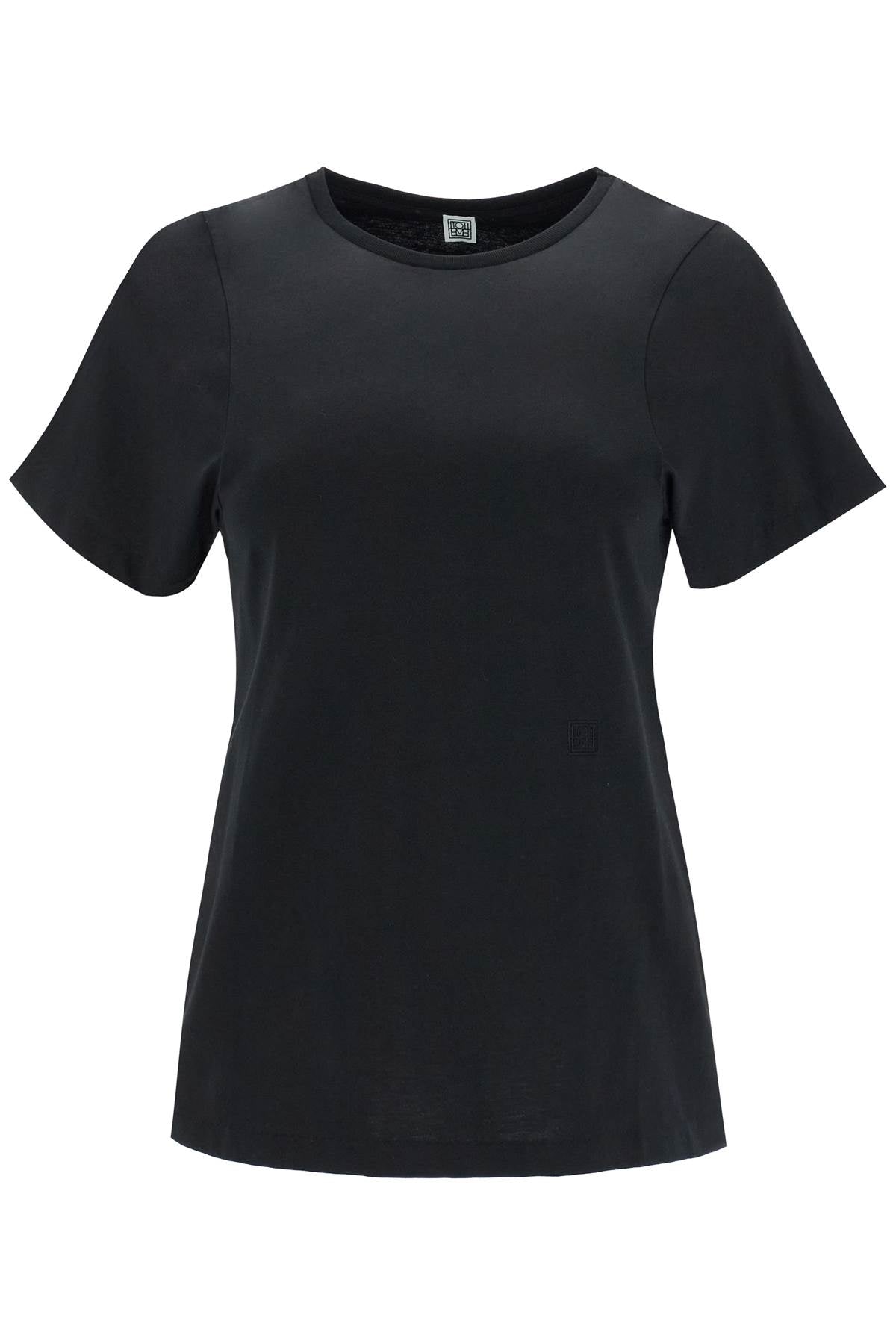 curved seam t-shirt 211 439 770 BLACK