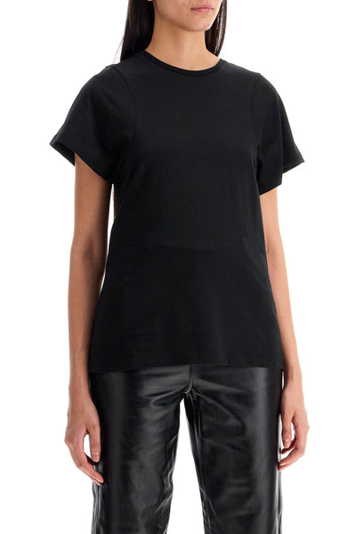 curved seam t-shirt 211 439 770 BLACK