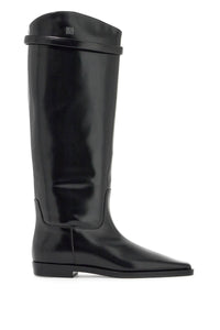leather riding boot 211 901 825 BLACK