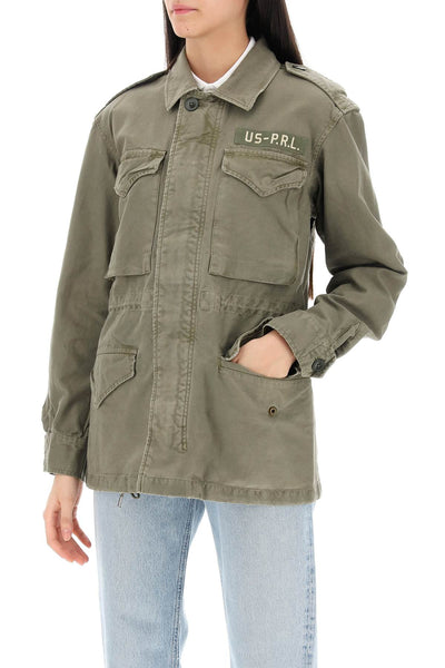 cotton military jacket 211908502001 SOLIDER OLIVE