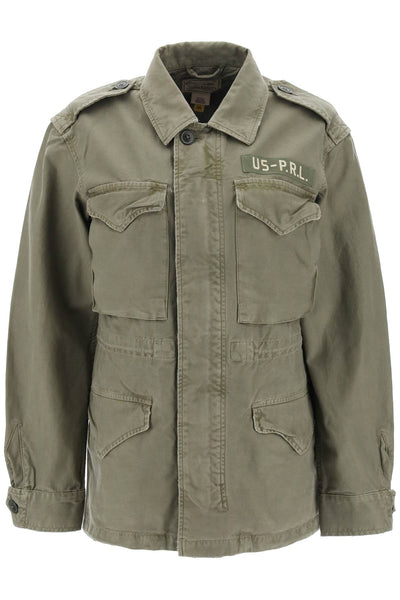 cotton military jacket 211908502001 SOLIDER OLIVE
