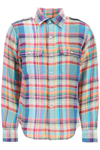 madras patterned shirt 211935134001 MULTI PLAID