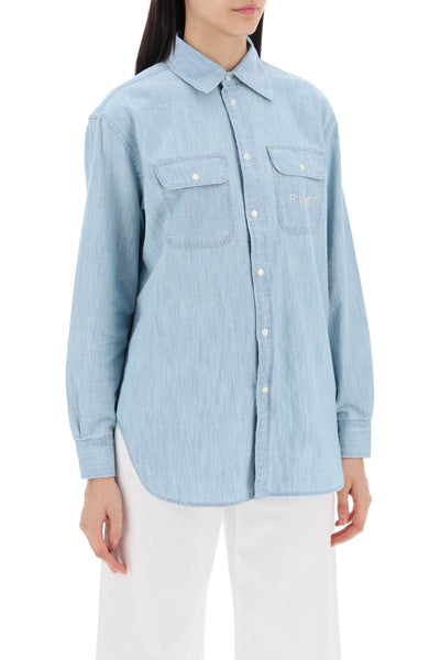 embroidered chambray 211935142001 CHAMBRAY