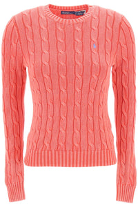 cotton cable knit pullover sweater 211935303001 CORALLO