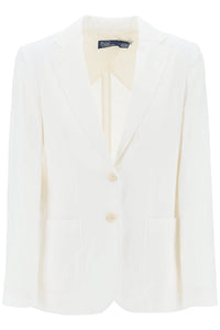 single-breasted linen jacket 211935386001 NEVIS