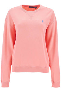 embroidered logo sweatshirt 211935582002 RIBBON PINK