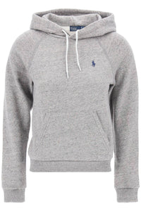 hooded sweatshirt with embroidered logo 211935583005 DARK VINTAGE HEATHER