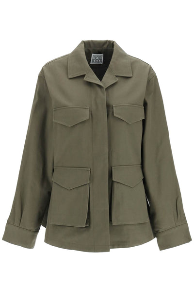 cotton army jacket 213 106 734 KHAKI GREEN