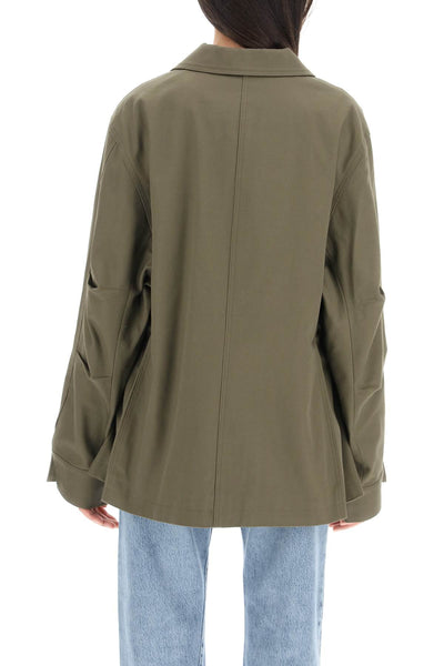 cotton army jacket 213 106 734 KHAKI GREEN