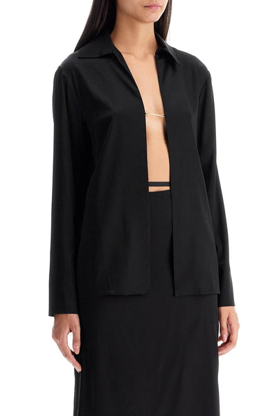 open shirt 'the night chemise 213SH103 1000 BLACK