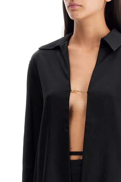 open shirt 'the night chemise 213SH103 1000 BLACK