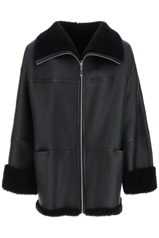 shearling jacket 214 122 606 BLACK