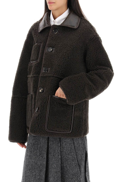 ada reversible shearling jacket 22020 DISTRESSED BROWN