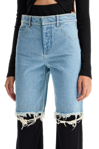 high-waisted jeans with jersey inserts 22045006 DENIM