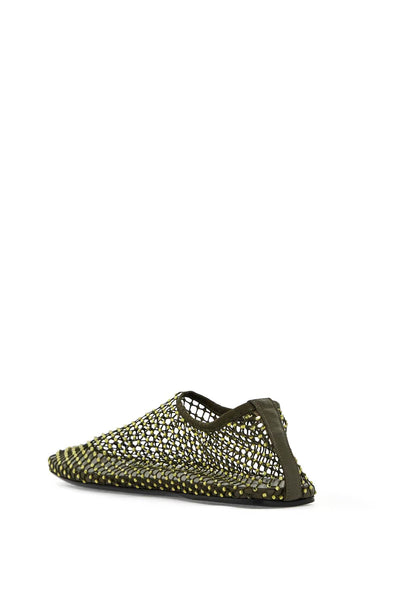 "netted minette ballerina 22049013 OLIVE