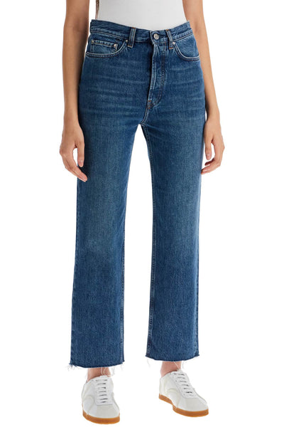 classic cut cropped jeans 221 235 747 32 MID BLUE