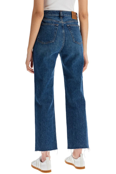 classic cut cropped jeans 221 235 747 32 MID BLUE