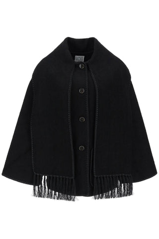 embroidered scarf jacket 244 WRO918 FB0292 BLACK