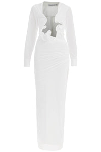 CHRISTOPHER ESBER venus plunge dress 23023503 WHITE | Italystation.com - Shop Now at italystation.com