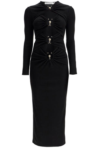 cut out dress with metallic rings 23033053 BLACK