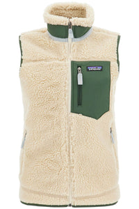 women's classic retro-x fleece vest 23083 DARK NATURAL W/TORREY PINE GREEN