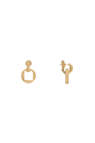 earrings 'the square round d 233JW568 5845 LIGHT GOLD