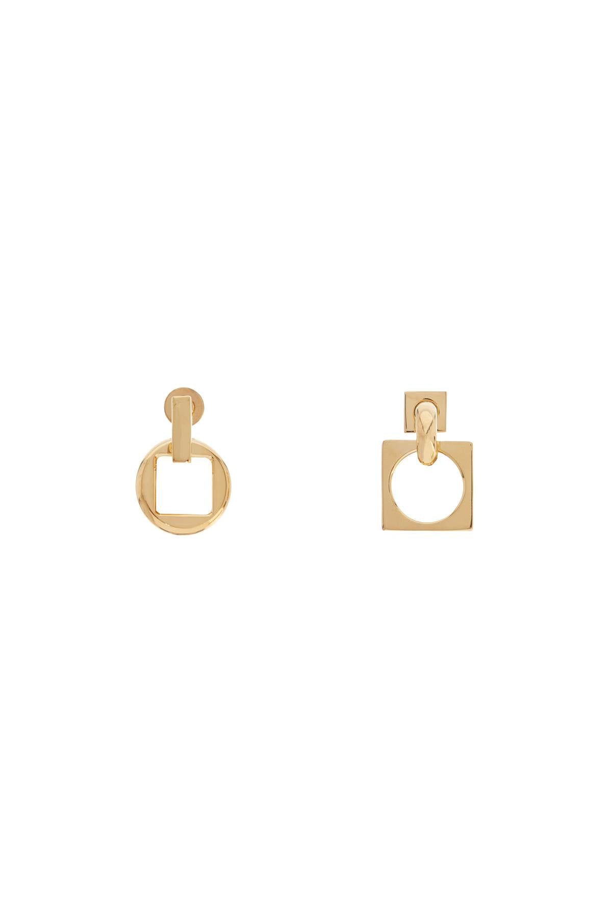 earrings 'the square round d 233JW568 5845 LIGHT GOLD