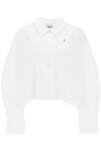 'jill' cropped boxy shirt 237WCH10C069 WHITE