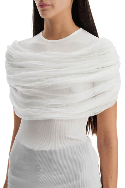 CHRISTOPHER ESBER "sonora top with draped 24011226 W | Italystation.com - Shop Now at italystation.com
