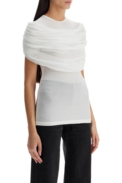 CHRISTOPHER ESBER "sonora top with draped 24011226 W | Italystation.com - Shop Now at italystation.com