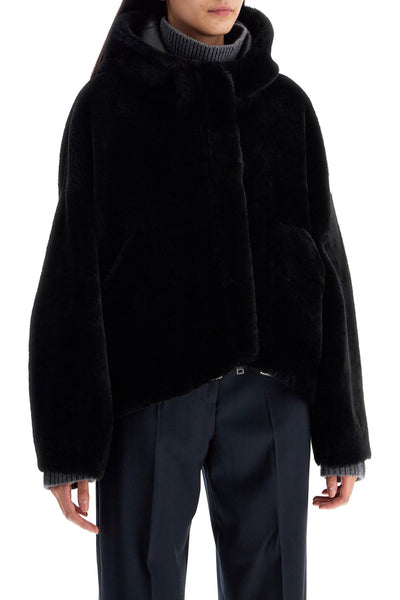 shearling bomber jacket 24022300 NERO