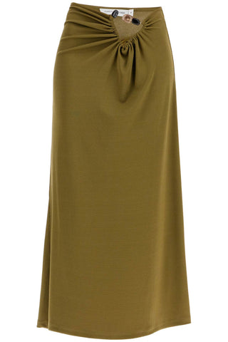 long skirt with stones 24024164 OLIVE