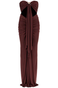 maxi dress with bezel detail 24033064 MAHOGANY