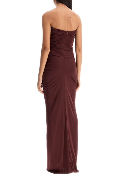 maxi dress with bezel detail 24033064 MAHOGANY