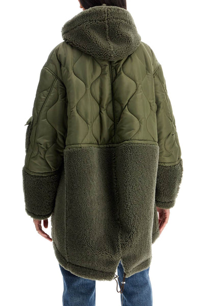 shearling and nylon parka 24035351 MILITARE