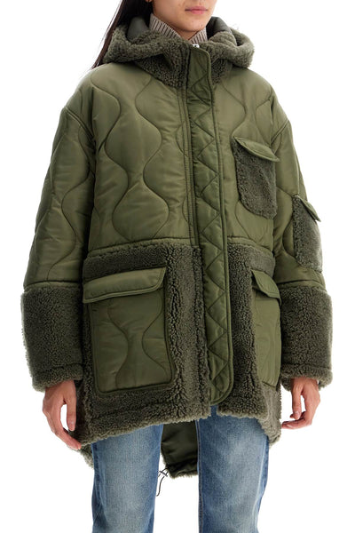 shearling and nylon parka 24035351 MILITARE