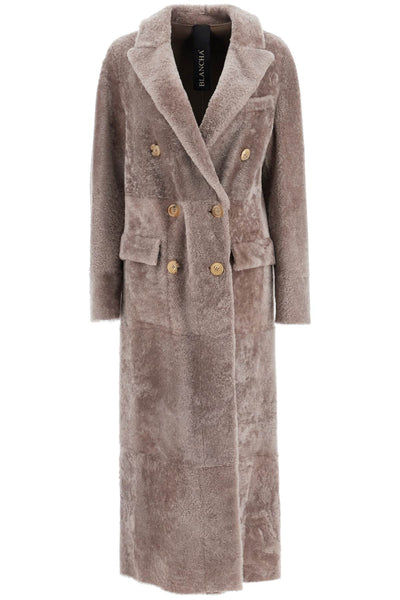 shearling double-breasted 24117301 TAUPE