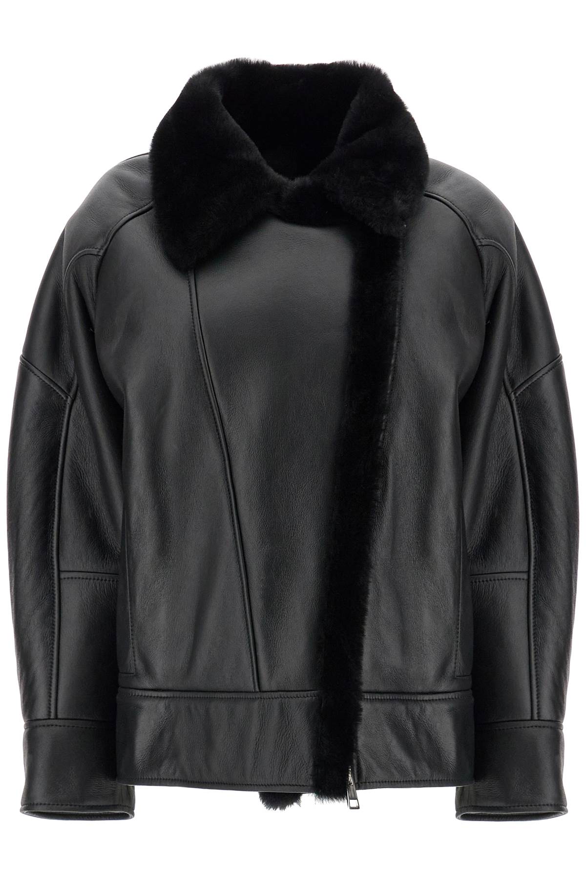 shearling jacket 24148300 NERO