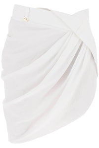 'la mini jupe saudade' mini skirt 241SK050 1020 WHITE